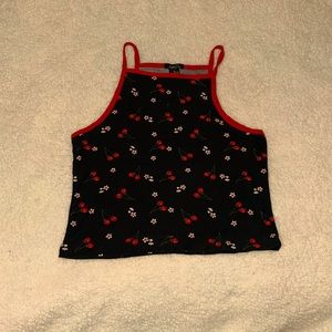 Rue 21 cherry cropped Cami